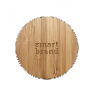 Portable 5W wood air charger bamboo material support custom logo 10W fast charging wireless charger