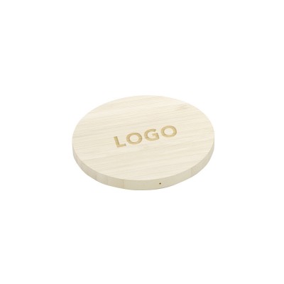 2020 trending eco friendly Fast Qi Bamboo Wood Wireless Charger with customized logo