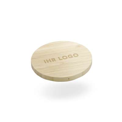 Sustainable Wooden Aircharge 5W 10W Eco-friendly Bamboo Wireless charging Pad Phone Wireless Charger