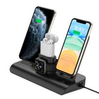 Type C Input Charger Stand with Qi Wireless Charger Emitter, Wireless Charging Stand Support OEM ODM