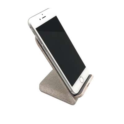 Recycled Wireless stand Charging Station Eco Friendly wheat straw Wireless charger phone holder